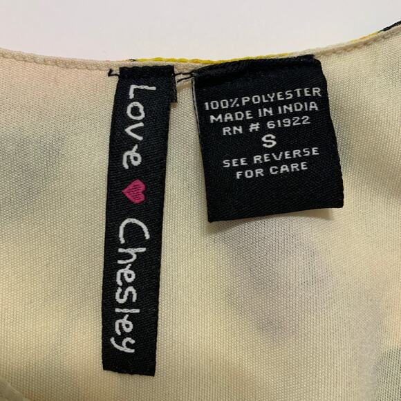 LOVE CHELSEY Sleeveless Beige Colorful Floral High Low Mini Dress Small - Picture 2 of 7